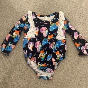 Halloween Ghost Print Toddler One Piece